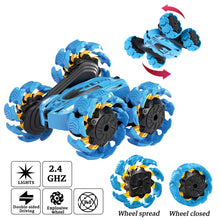 NEW UPGRADED REMOTE CONTROL STUNT CAR - BLUE