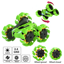 NEW UPGRADED REMOTE CONTROL STUNT CAR - GREEN