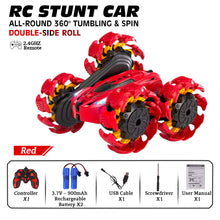 NEW UPGRADED REMOTE CONTROL STUNT CAR - RED