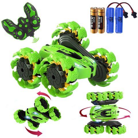 NEW UPGRADED REMOTE CONTROL STUNT CAR - GREEN