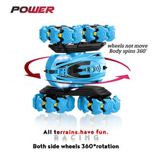 NEW UPGRADED REMOTE CONTROL STUNT CAR - BLUE